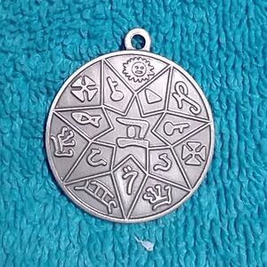 Silver Zodiac Pendant vintage